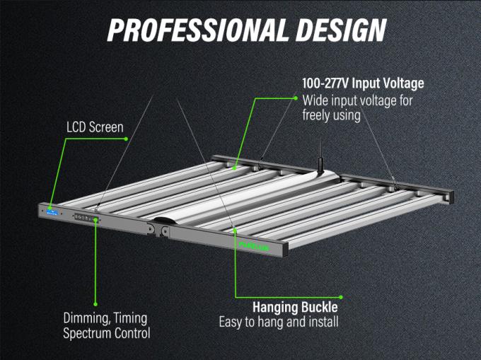 800Wのシードリングバースタイル LED 成長ライト ダブニング タイミングスペクトル制御 3